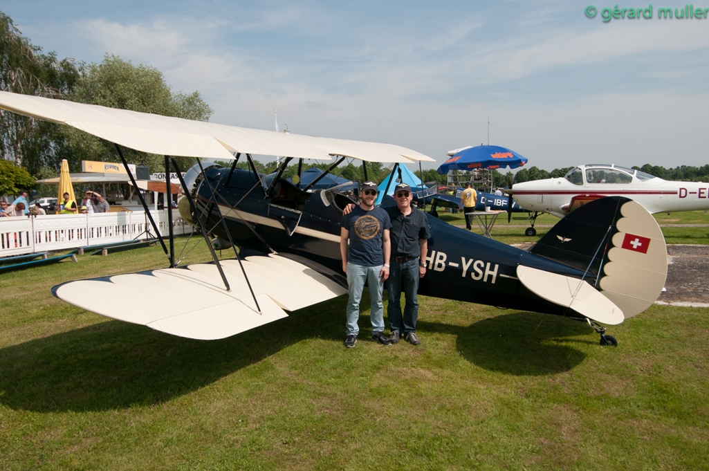 The old guy and his personal pilot